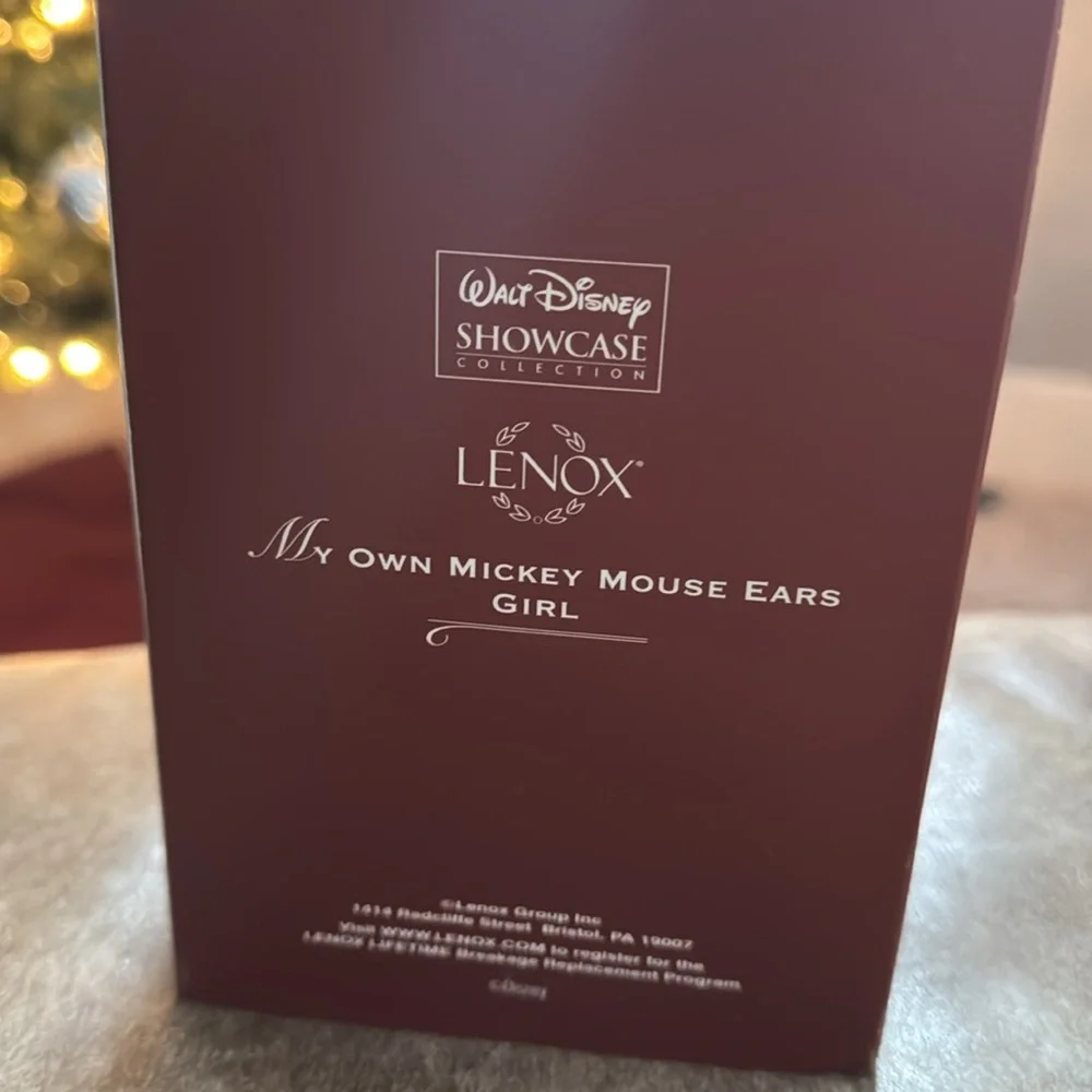 NIB LENOX Walt Disney Showcase My Own Mickey Mouse Ears Girl Ornament - Picture 4 of 6